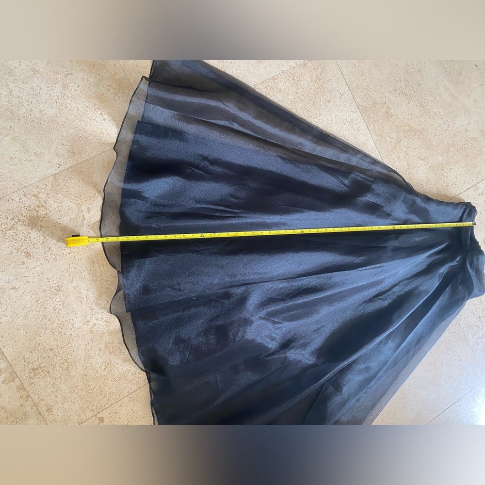 Black High-Low A-Line Skirt